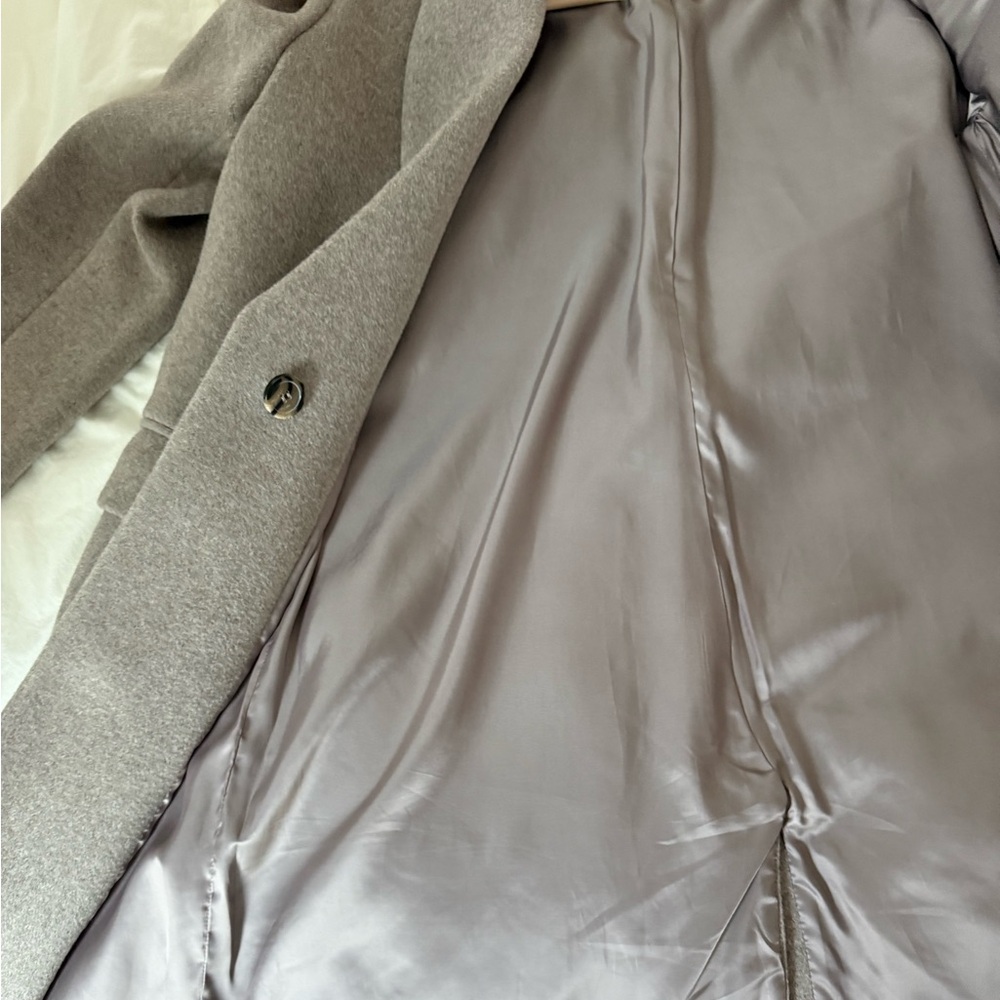 CHOUX Classy oversized coat, Size Medium, Griege. All Wool Coat. - Picture 5 of 10